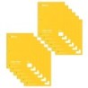 C-Line® 1-Subject Notebook, 70 Page, Wide Ruled, Yellow, Pack of 12