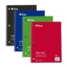 C-Line® 3-Subject Notebook, Wide Ruled, 120 Sheets, Assorted Colors