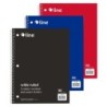 C-Line® 5-Subject Notebook, Wide Ruled, 180 Sheets, Assorted Colors, Pack of 3