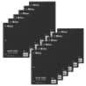C-Line® 1-Subject Notebook, 4 x 4 Graph Ruled, Black, Pack of 12
