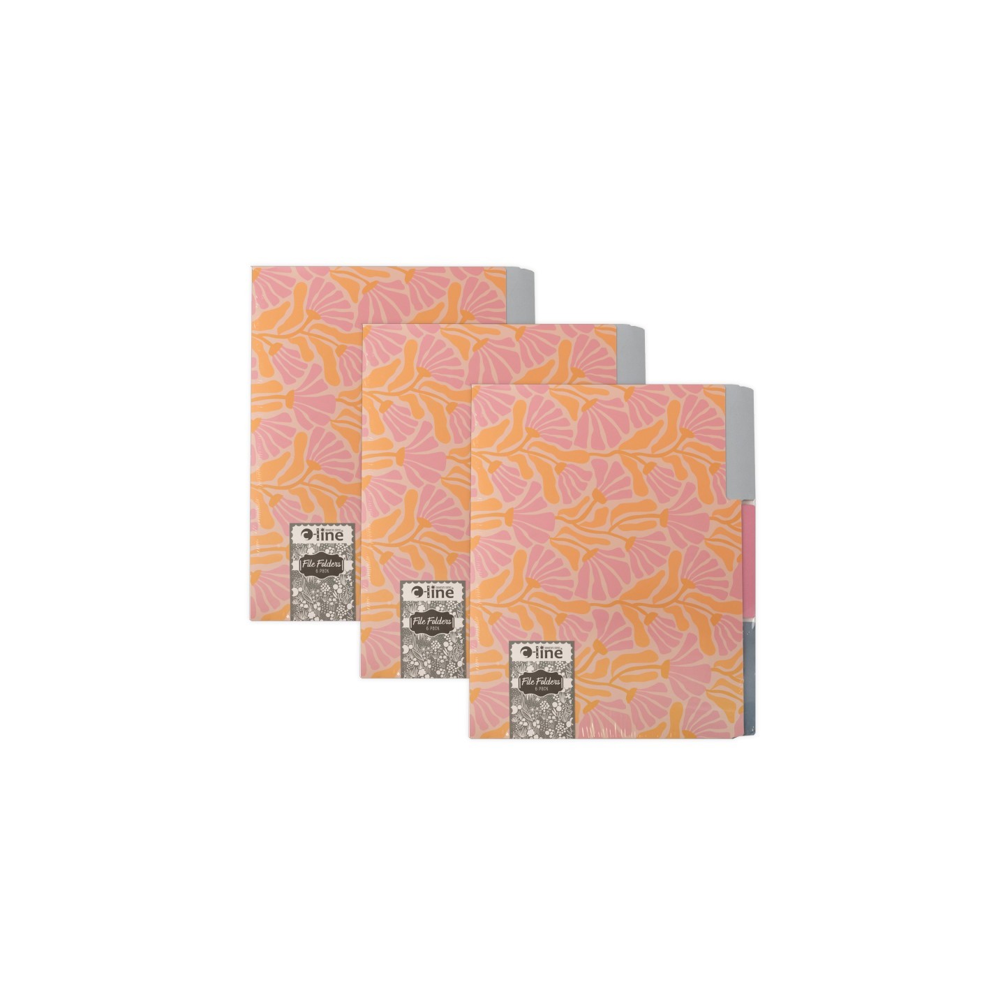 C-Line® Signature Series™ File Folders, Assorted Designs, 6 Per Pack, 3 Packs