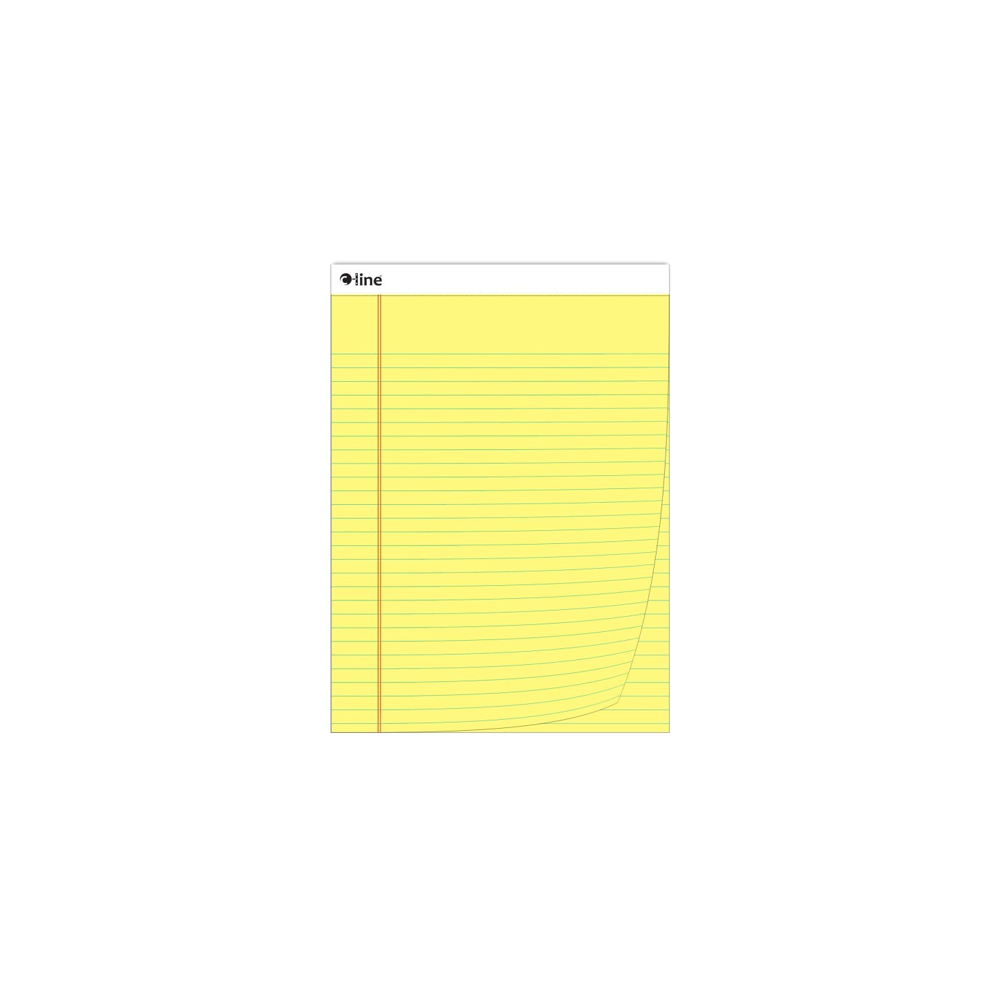 C-Line® Legal Pad, Wide Ruled, Yellow, 50 Sheets