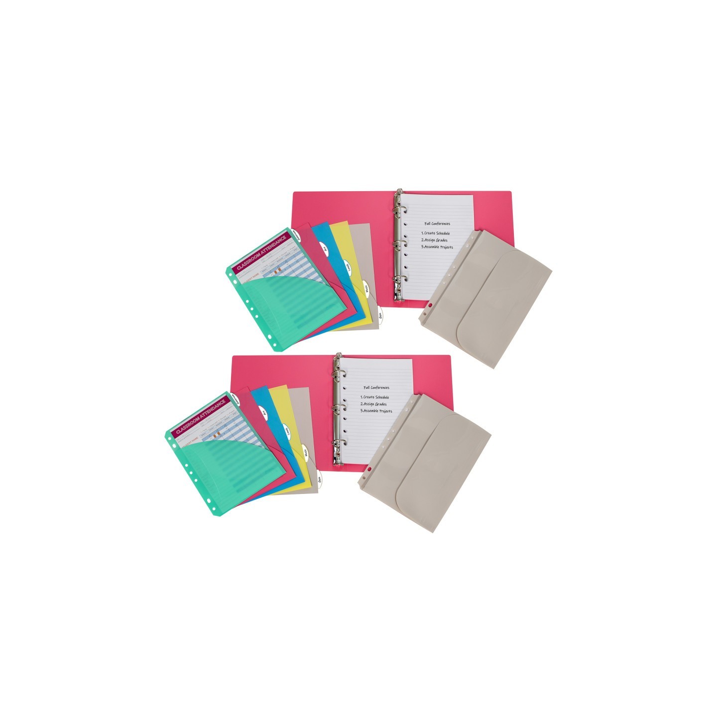 C-Line® Mini Size Binder Starter Kit, Assorted, Pack of 2