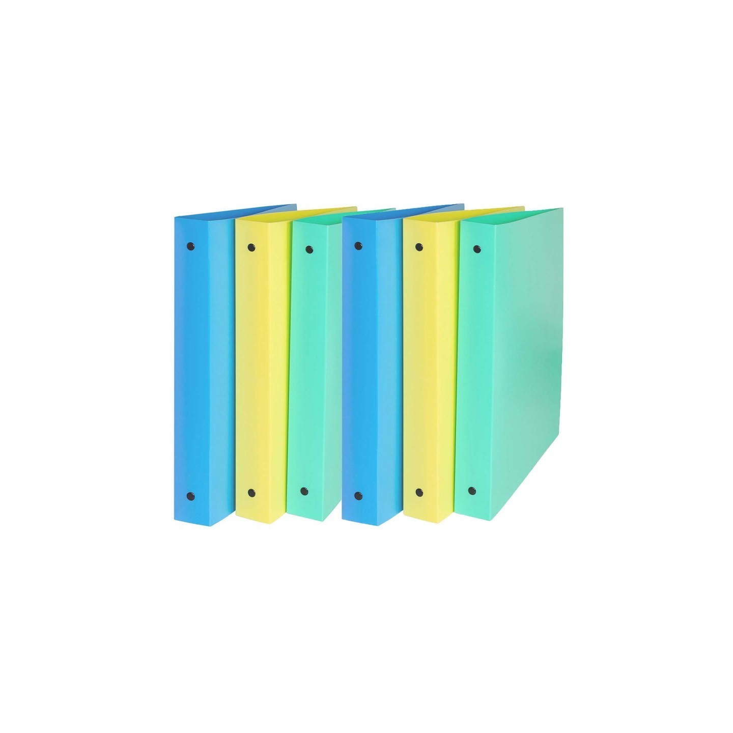 C-Line® 3-Ring Binder, 1" capacity, Assorted Colors, Pack of 6