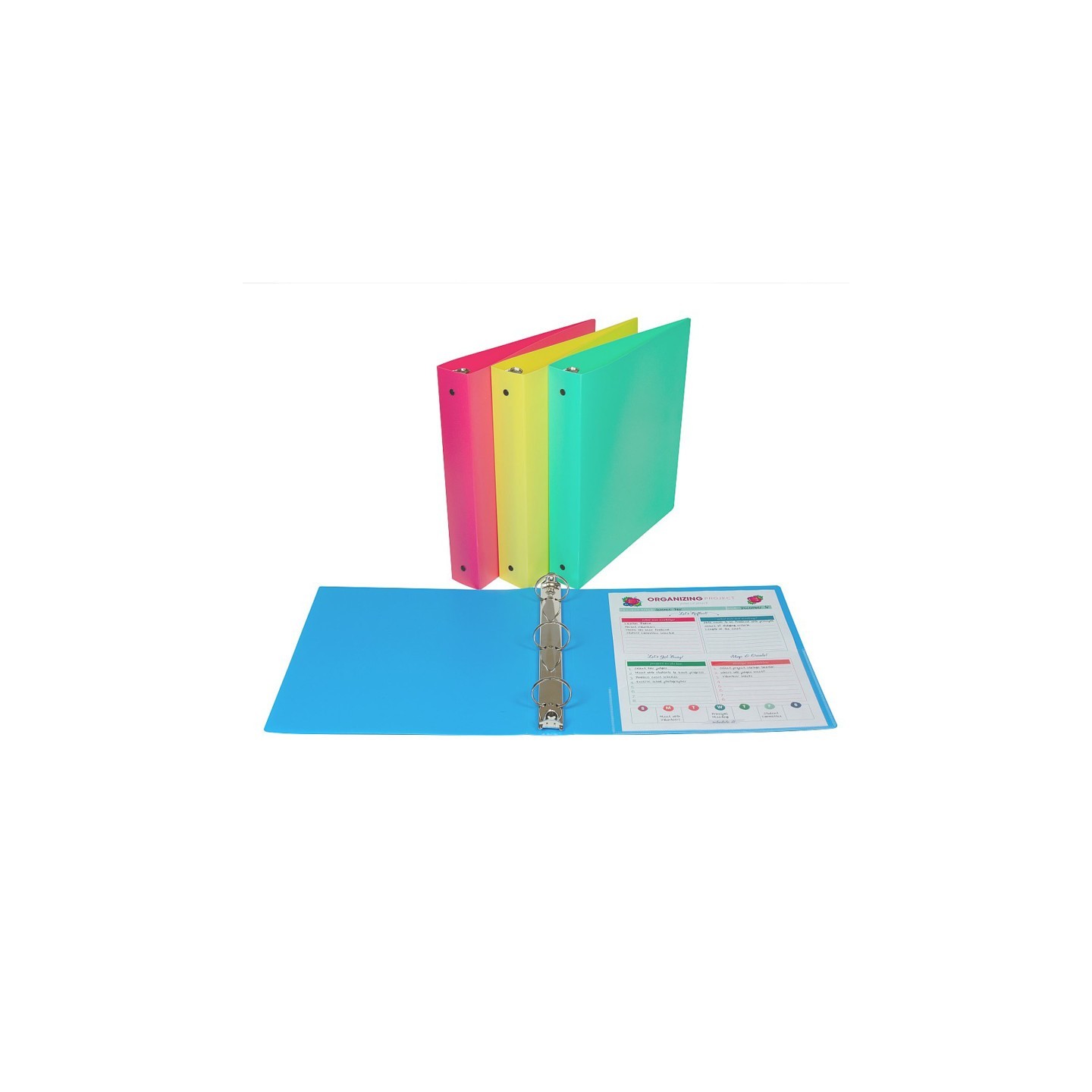 C-Line® 3-Ring Binder, 1-1/2" Capacity, Assorted Colors