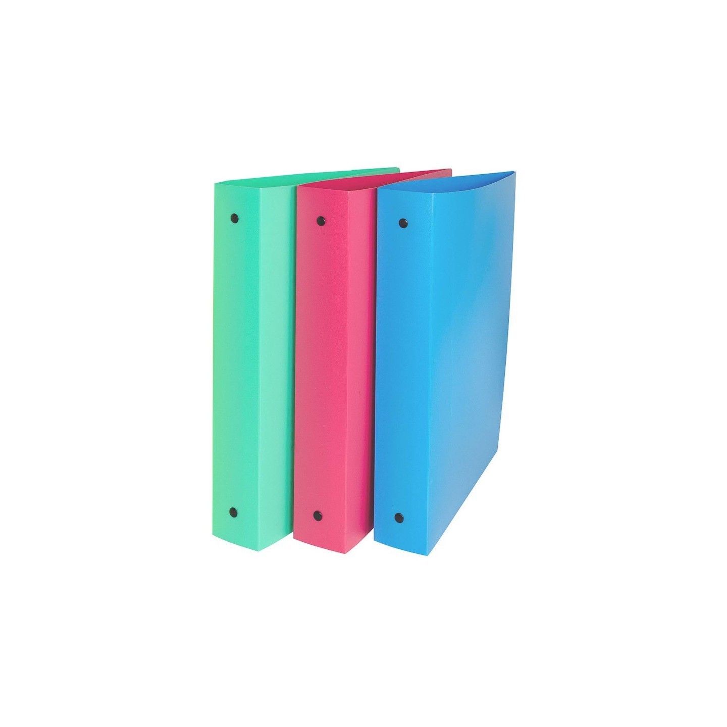 C-Line® 3-Ring Binder, 1.5" Capacity, Assorted Tropic Tones, Pack of 3