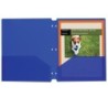 C-Line® Two-Pocket Poly Portfolios with Three-Hole Punch, Blue, Box of 25