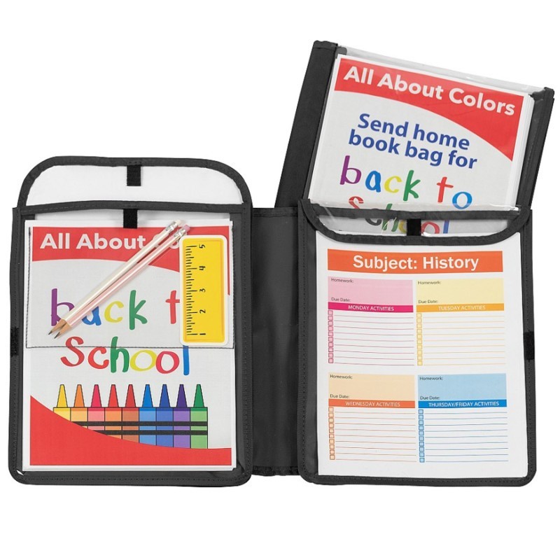C-Line® Homework Connector Folder, Black