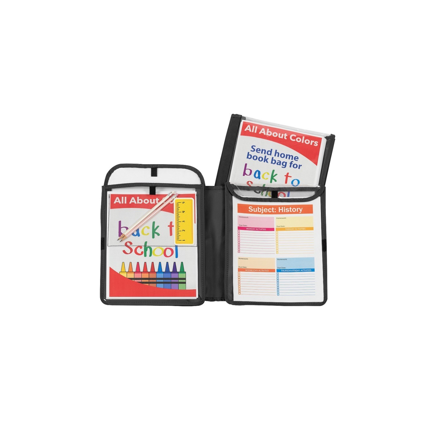 C-Line® Homework Connector Folder, Black