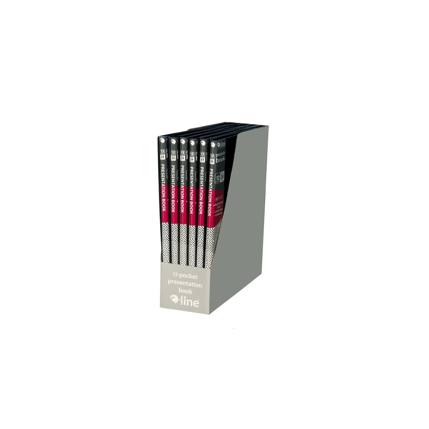 C-Line® Bound Sheet Protector Presentation Book, 12-Pocket, Pack of 6