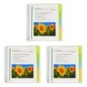 C-Line® 10-Pocket Poly Portfolio with Write-On Index Tabs, Spiral Bound, 5-Tab, Clear with Assorted Color Tabs, Pack of 3