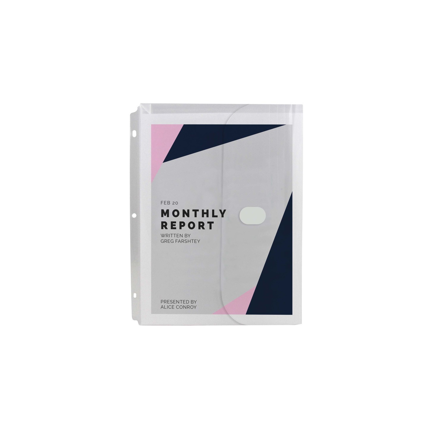 C-Line® Super Heavyweight Poly Binder Pockets, Clear, Side Loading, 11" x 8.5", Pack of 10