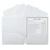 C-Line® C-Line® Two-Pocket Poly Portfolio with Three-Hole Punch, White