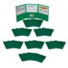 C-Line® Tri-Fold Portfolio, Heavyweight Poly, Green, Pack of 24