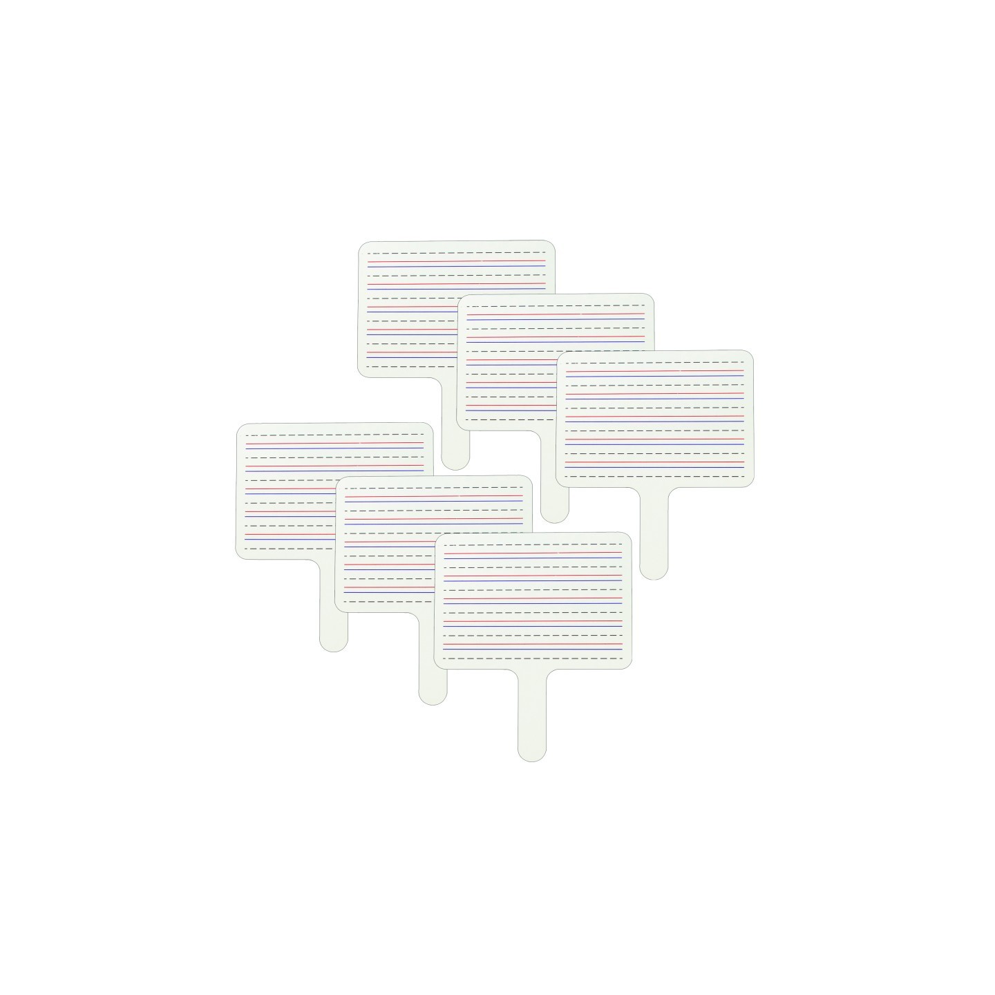 C-Line® Two-Sided Dry Erase Answer Paddle, Pack of 6