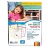 C-Line® Reusable Dry Erase Pockets, Neon Colors, 9 x 12, Pack of 25