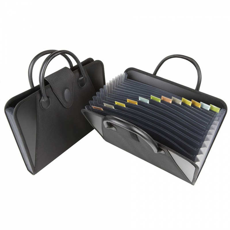 C-Line® Expanding File with Handles, Black