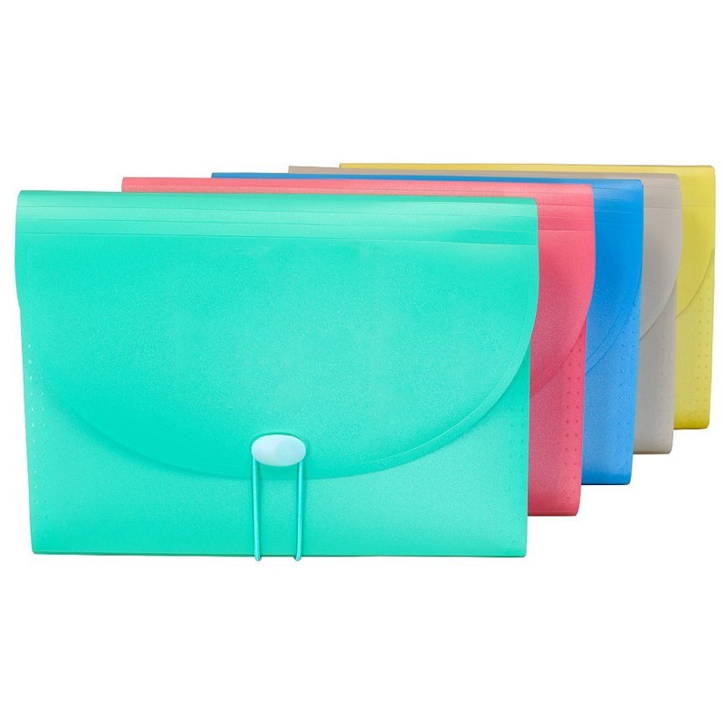 C-Line® 7-Pocket Expanding File, Assorted Tropic Tones
