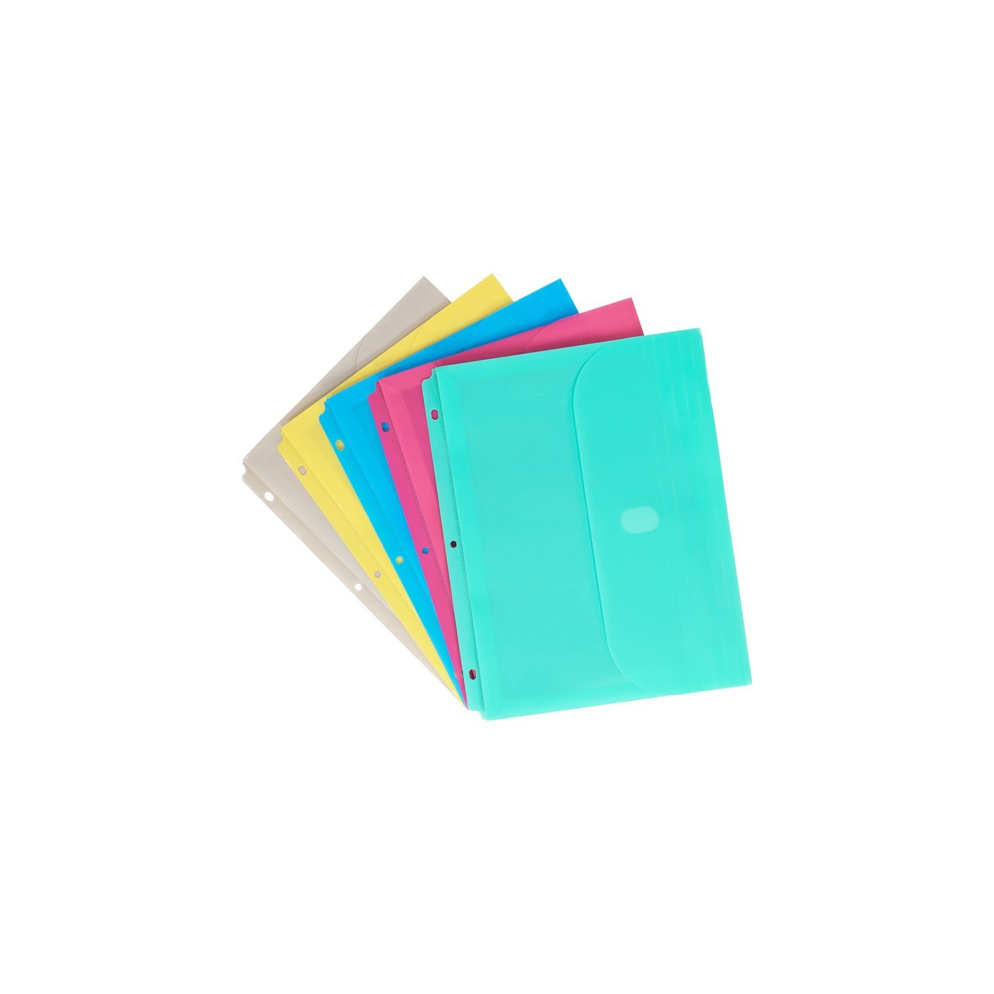 C-Line® Binder Pocket, Side Loading, Assorted, 1 Pocket