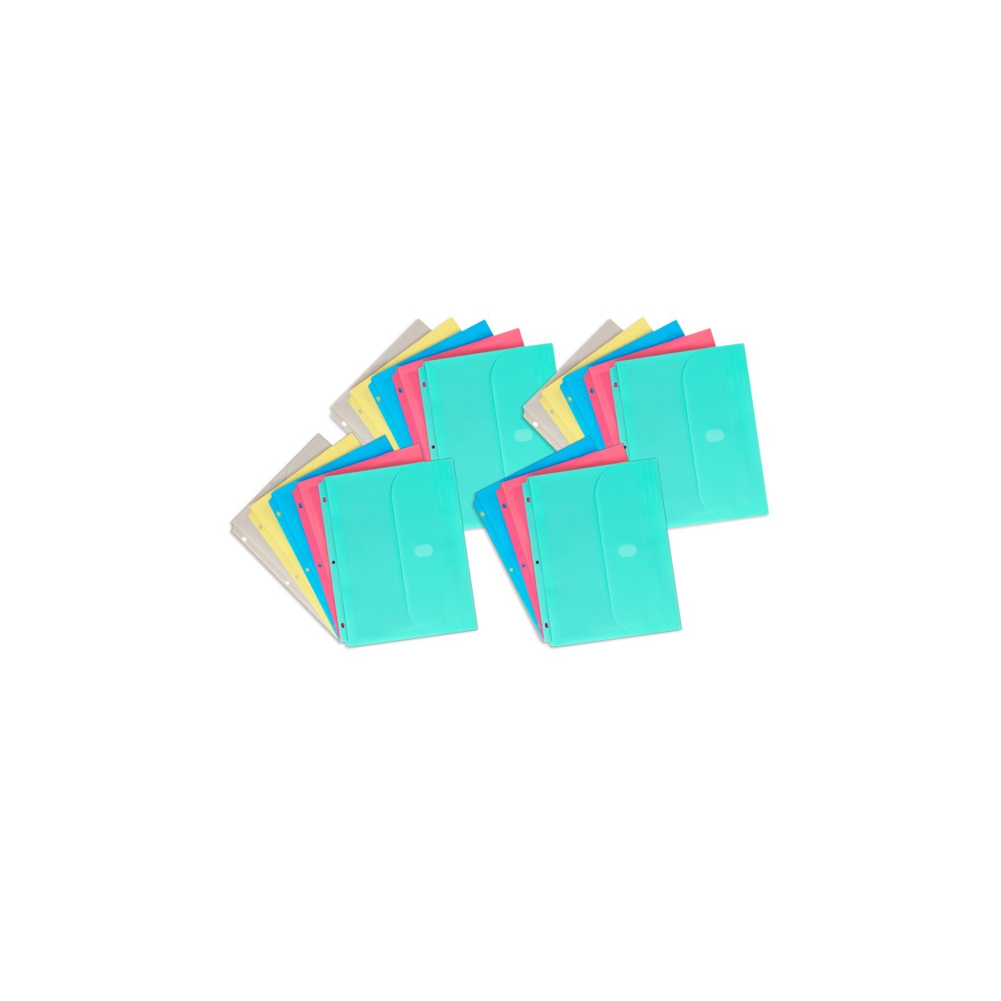 C-Line® Binder Pocket, Side Loading, Assorted, Pack of 18