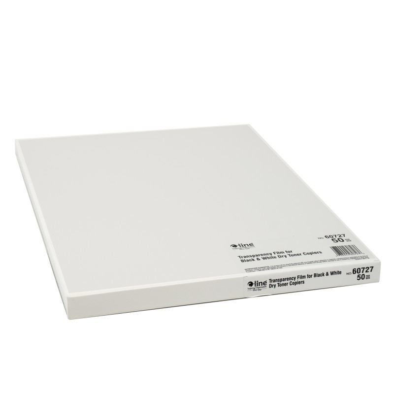 C-Line® Plain Paper Copier Transparency Film, Clear, 8 1/2 x 11, 50 Sheets