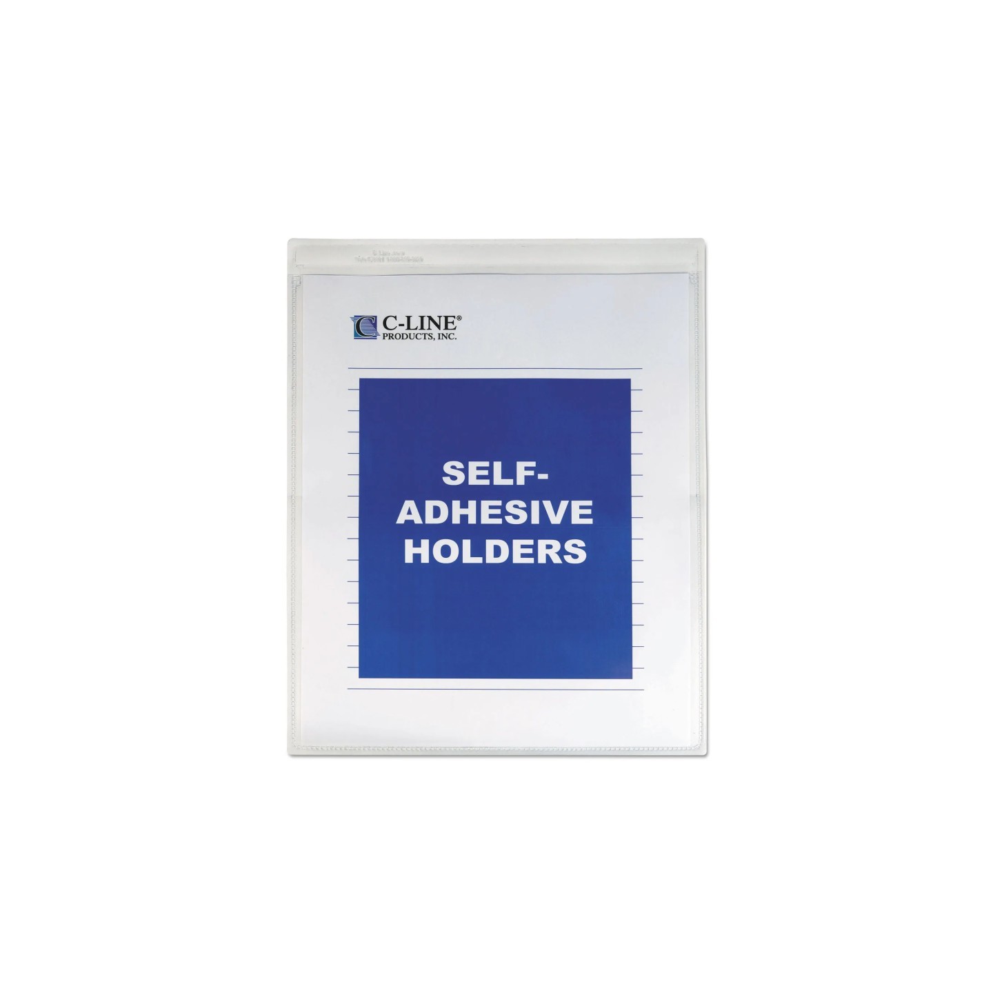 C-Line® Self-Adhesive Shop Ticket Holders, 9 x 12, Box of 50