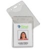 C-Line® Heavy Duty ID Badge Holders, Vinyl, Vertical, 2-3/8 x 3-3/8, Box of 100