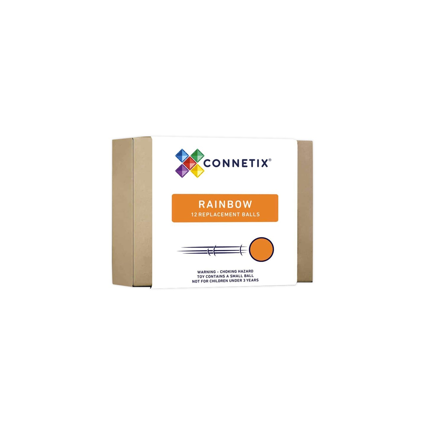 Connetix Magnetic Tiles Rainbow Ball Pack, 12 Pieces