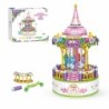 Contixo BK02 Carousel Building Block Set with Music Box, 488 Pieces