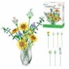 Contixo BK04 Sunflower Bouquet Flordal Collection Building Block Set, 975 Pieces