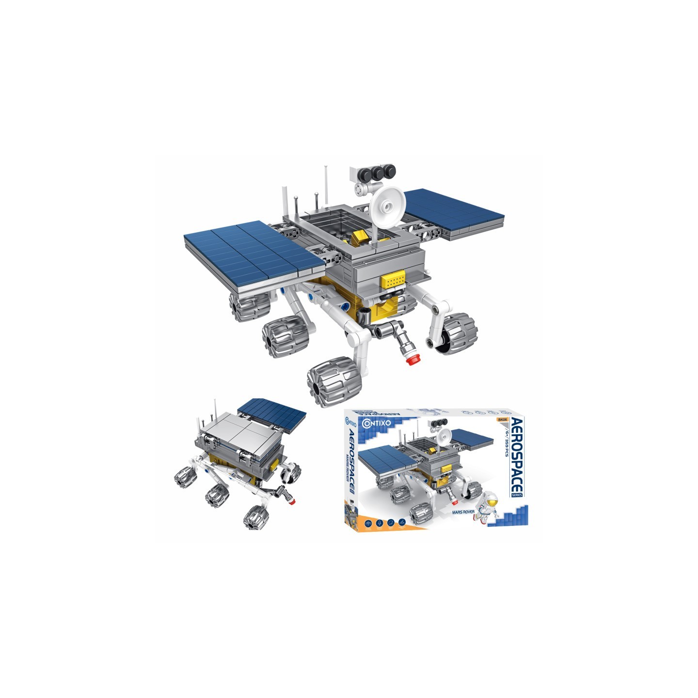 Contixo BK06 Aerospace Series Mars Rover Building Block Set, 359 Pieces
