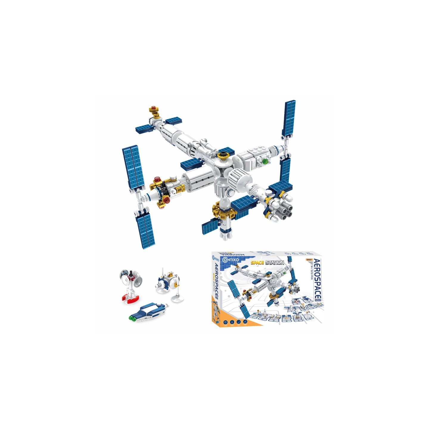 Contixo BK07 Aerospace Series Space Station Building Block Set, 573 Pieces