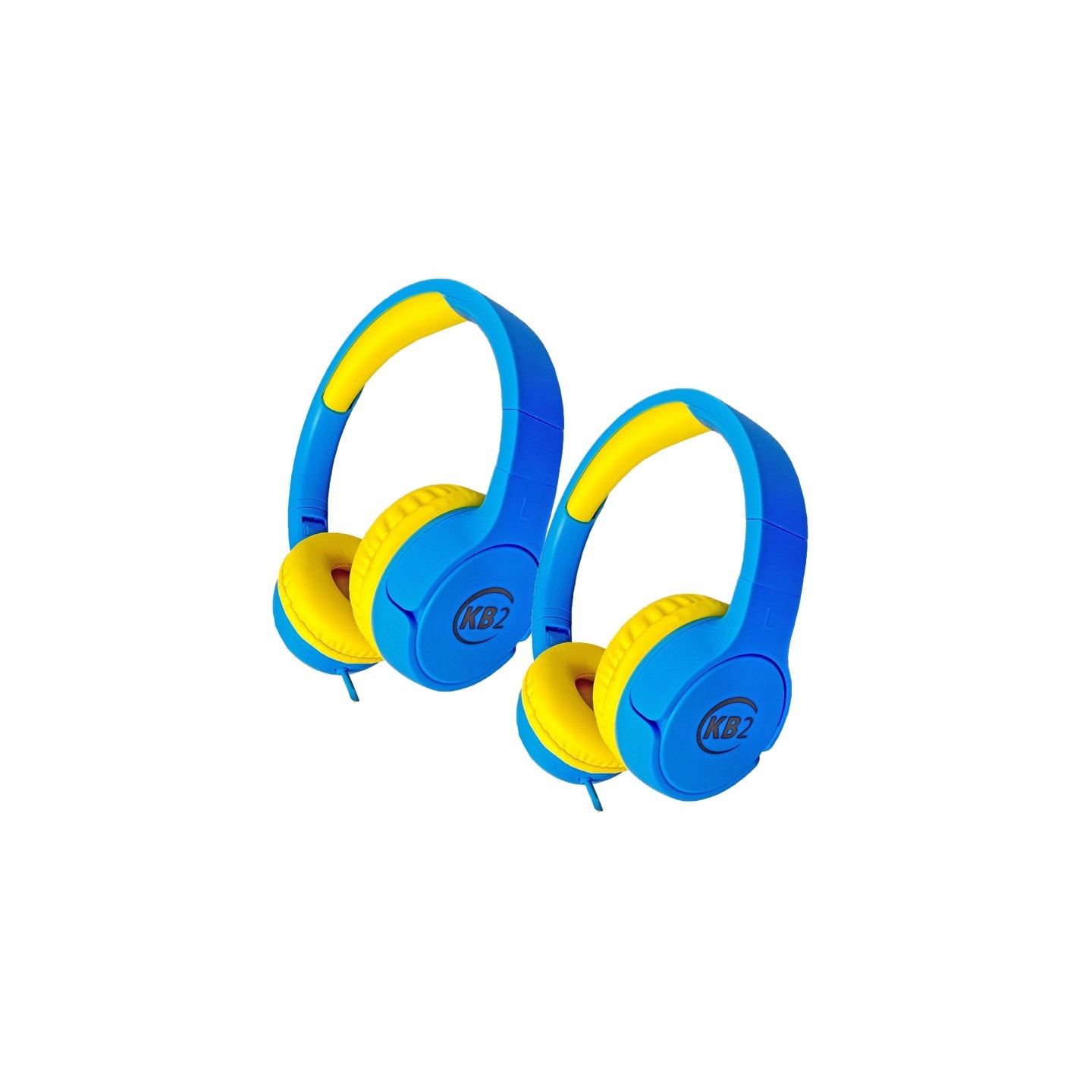 Contixo KB2 Premium Kids Headphones, Blue, Pack of 2