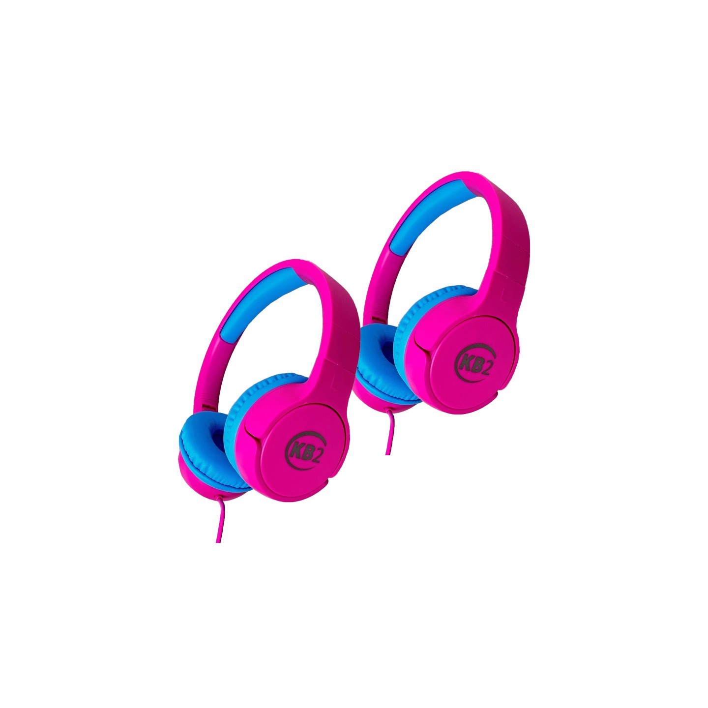 Contixo KB2 Premium Kids Headphones, Pink, Pack of 2