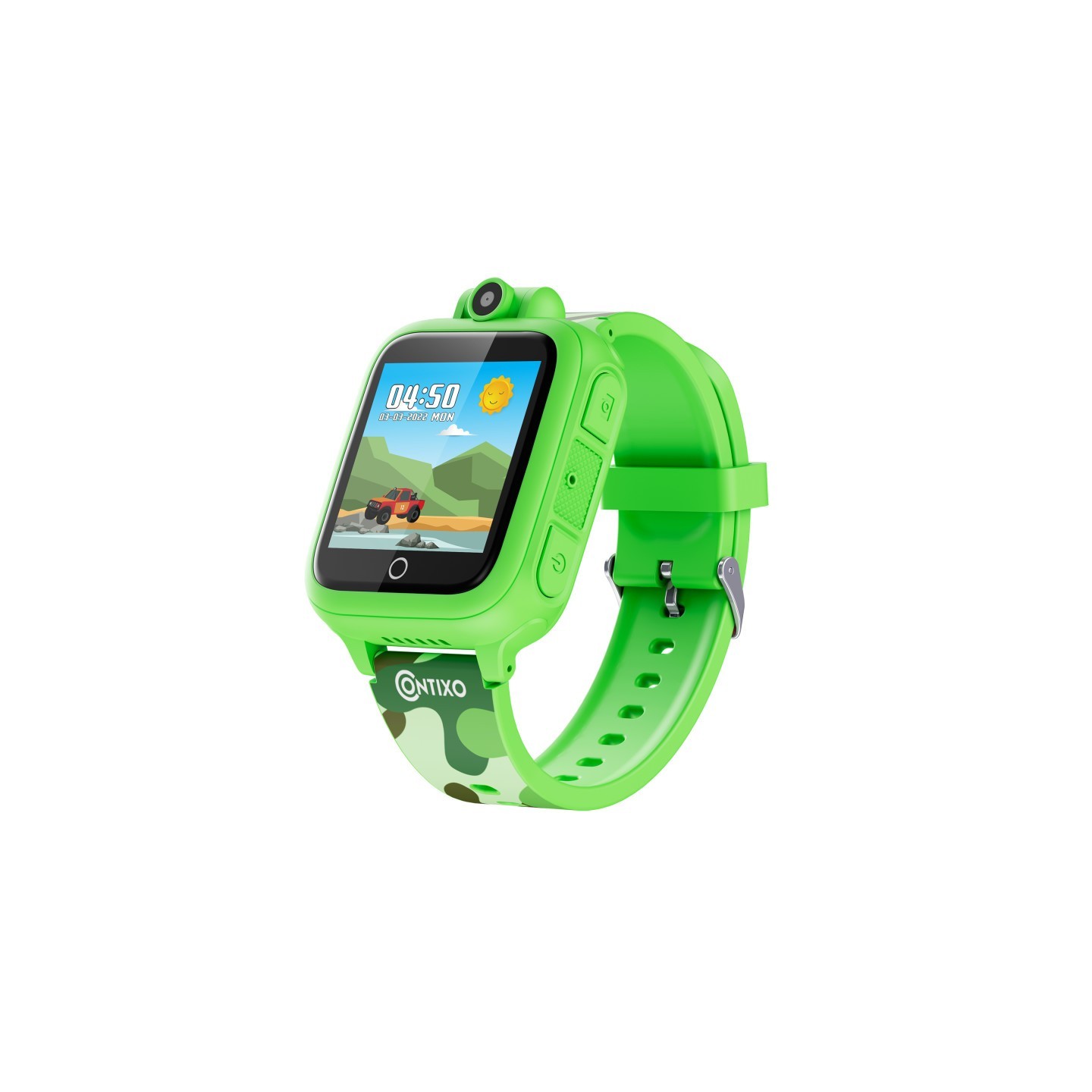 Contixo KW1 Smart Watch for Kids with Educational Games, HD Touch Screen, Camera, and MP3 Music Player, Green