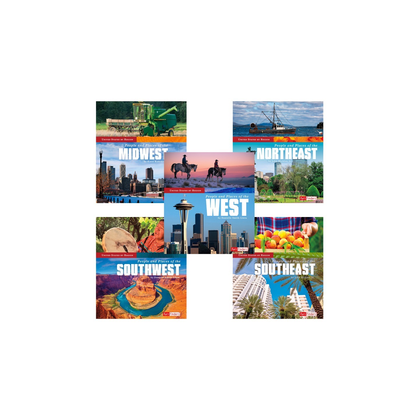 Fact Finders United States by Region Book Set, Set of 5