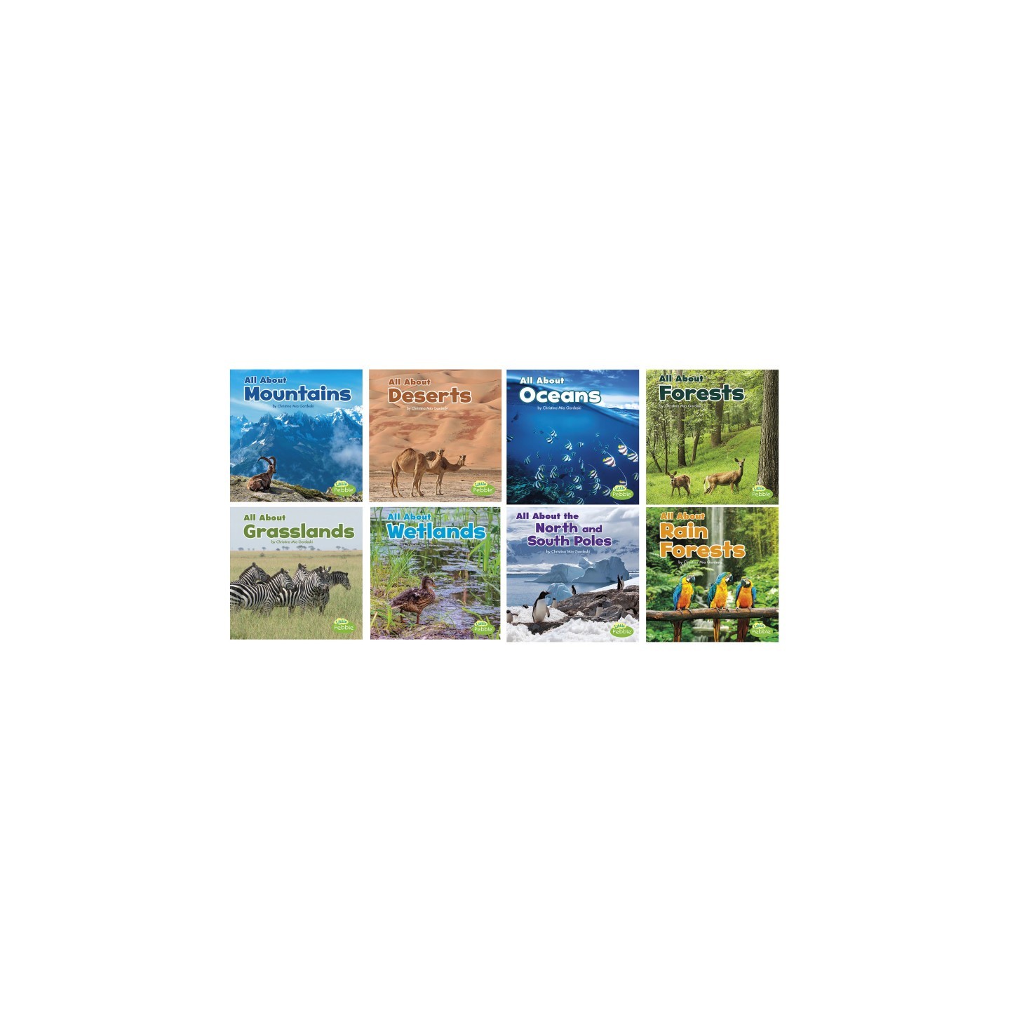 Little Pebble Habitats Book Set, Set of 8