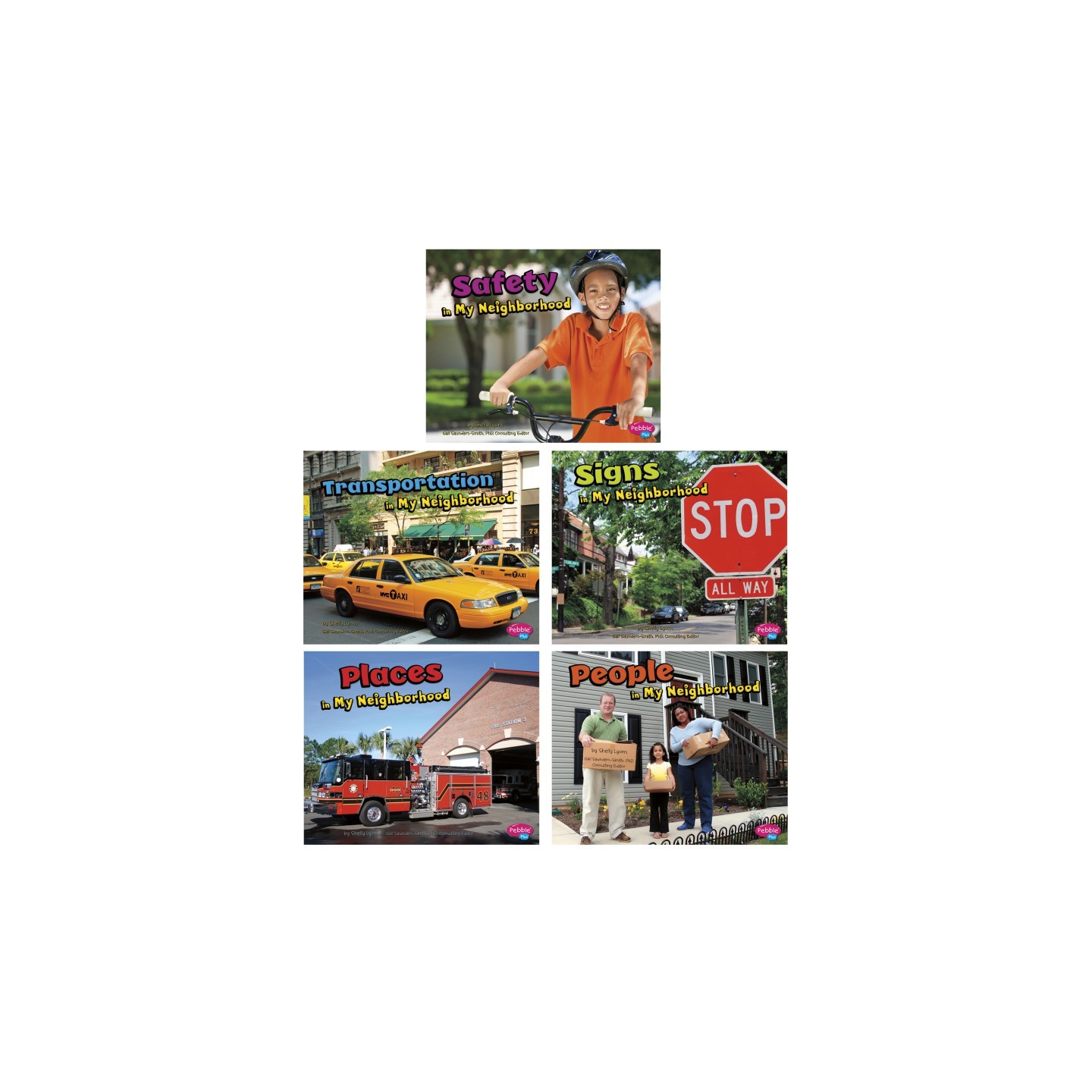 Capstone Publishing My Neighborhood Book Set, Set of 5