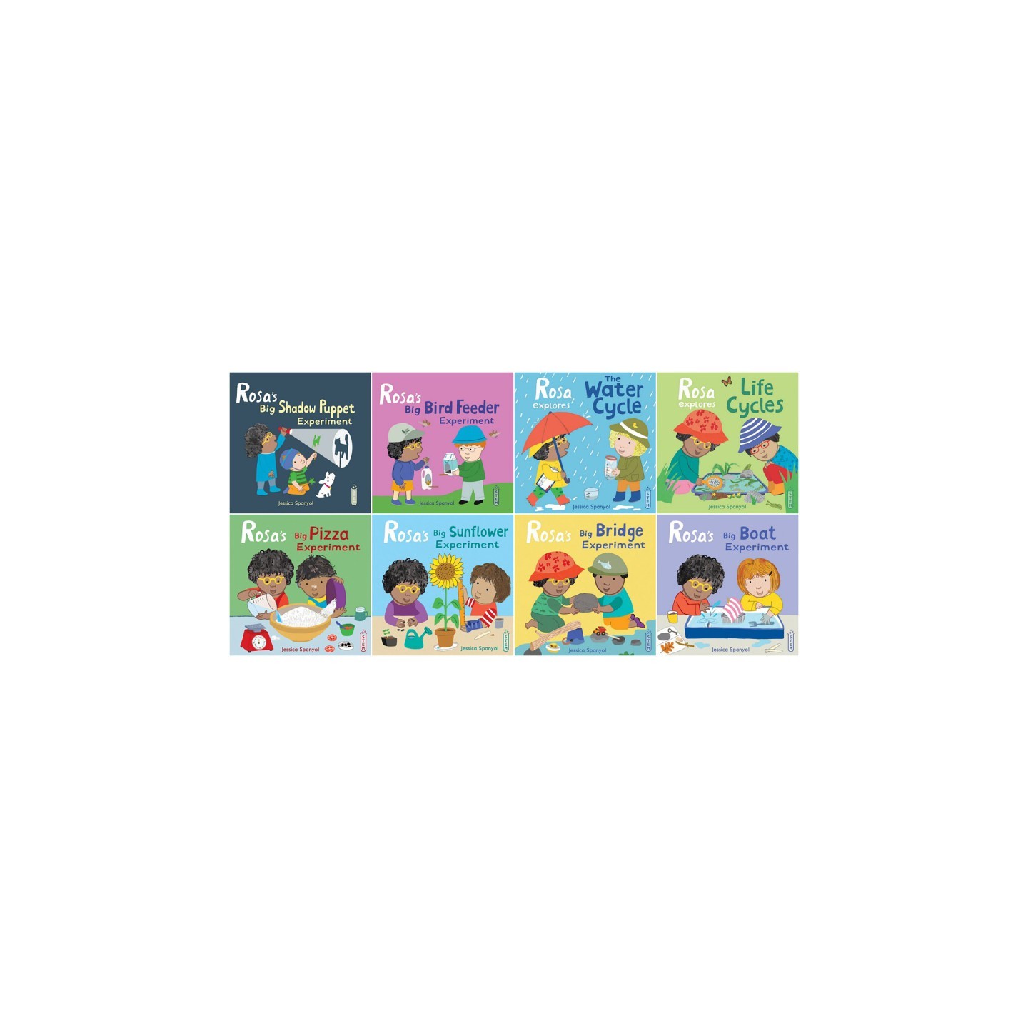 Child's Play Books Rosa's Workshop Set 1 & 2 English 8-Book Set