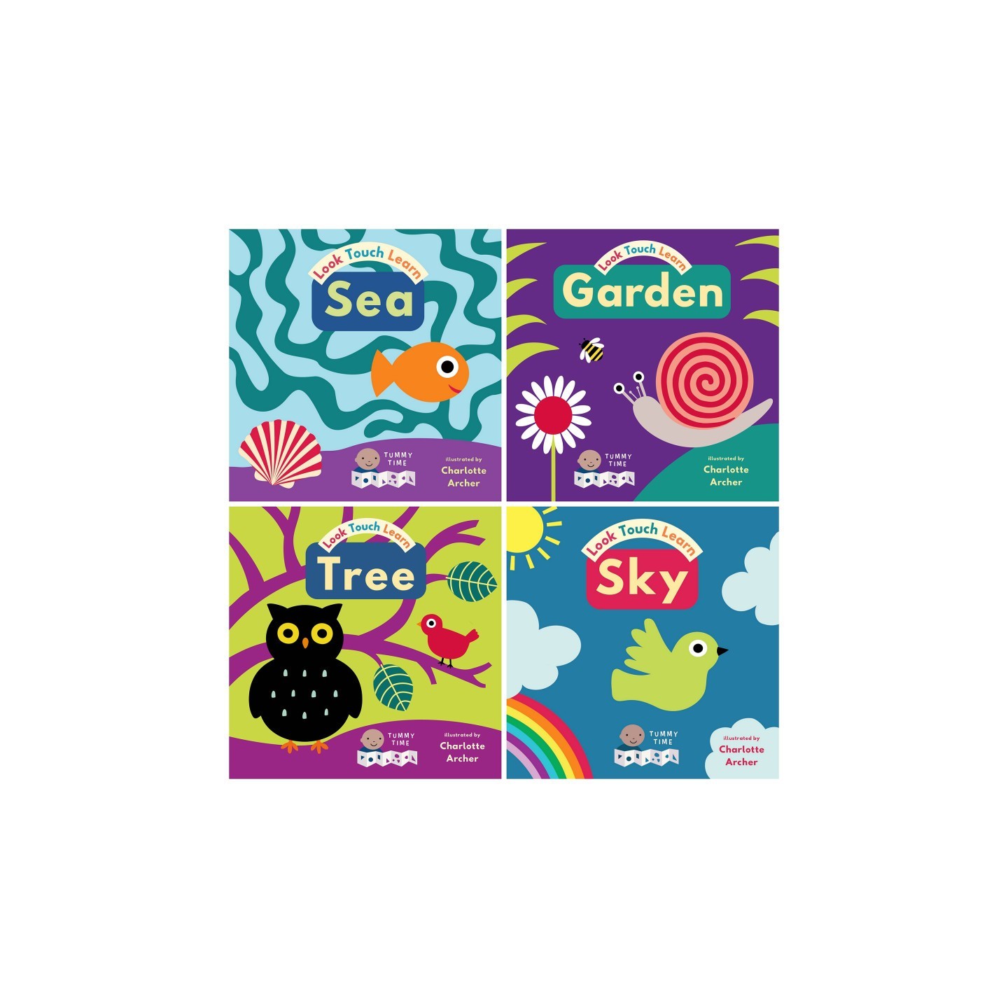Child's Play Books Look Touch Learn, 4-Book Set