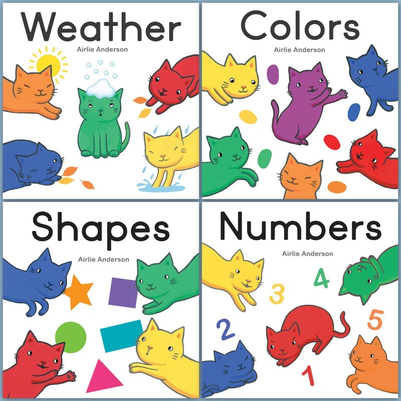 Child's Play Books Curious Cats, 4-Book Set