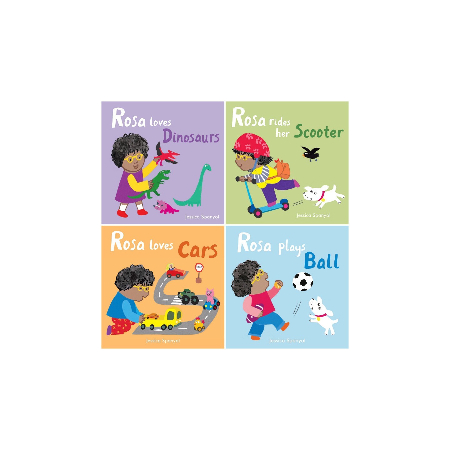 Child's Play Books All About Rosa Board Books, Set of 4