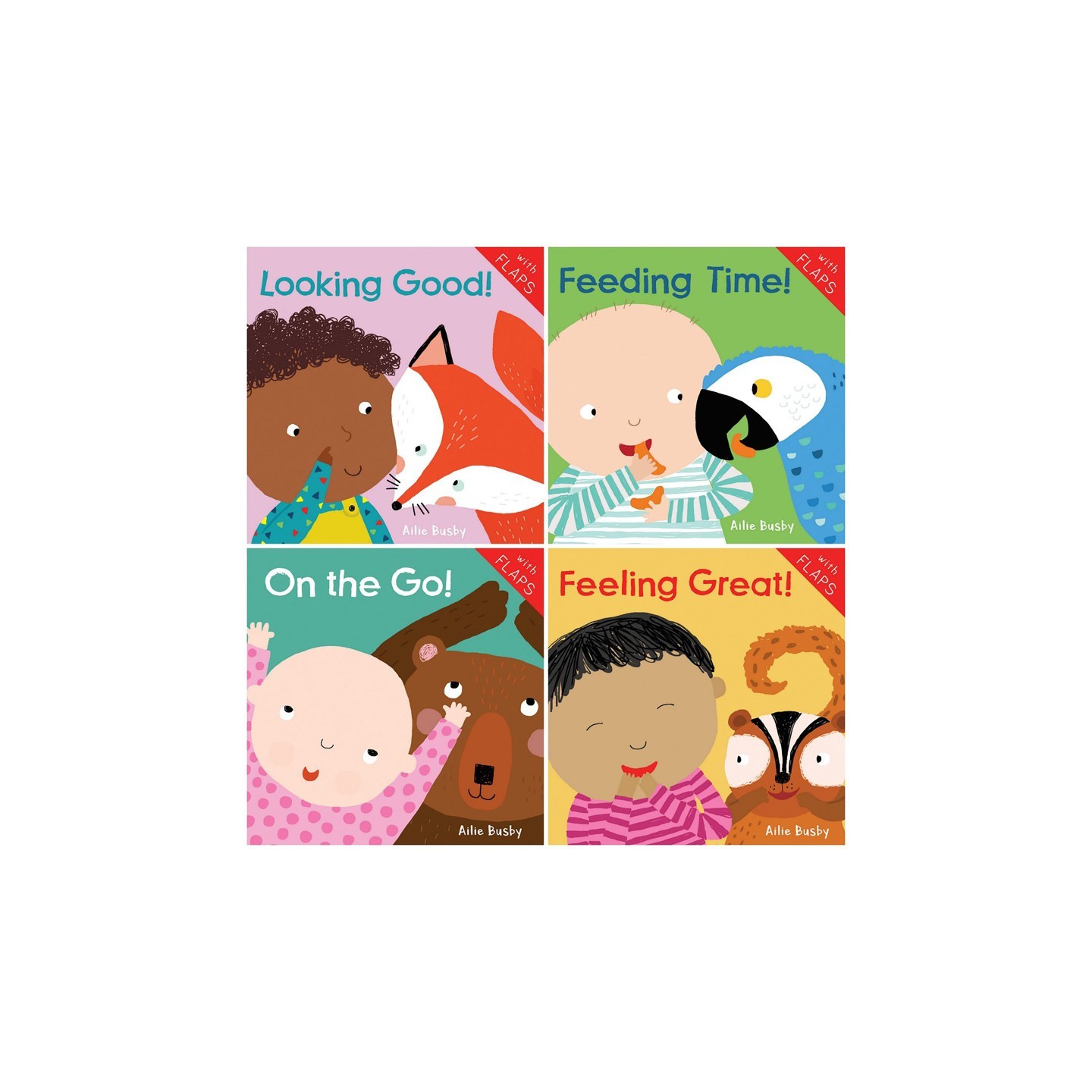 Child's Play Books Just Like Me Board Book 4-Book Set