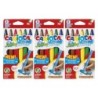 CARIOCA Jumbo Maxi Tip Washable Felt Tip Pens, 6 Per Pack, 3 Packs