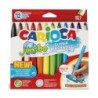 CARIOCA Jumbo Maxi Tip Washable Felt Tip Pens - 12 Pieces