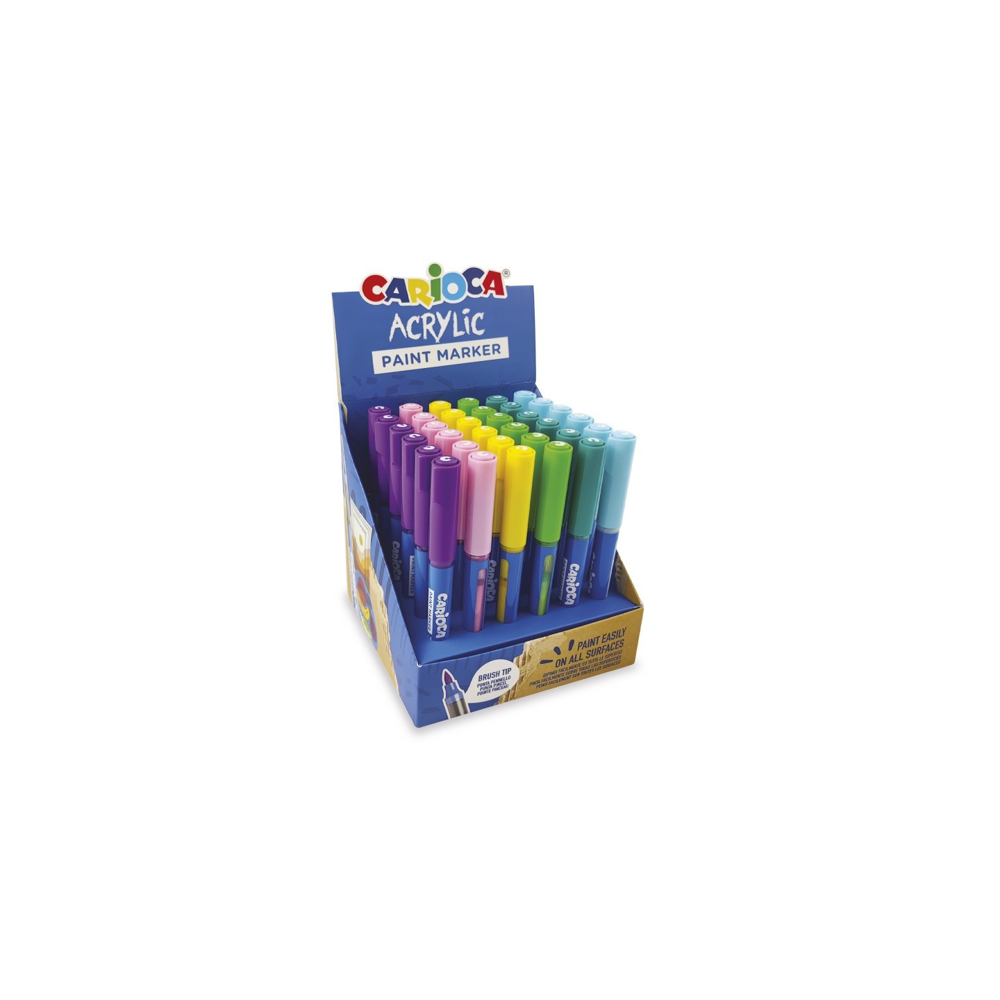 CARIOCA Acrylic Paint Marker Expo - Fancy Colors - 36 Pieces