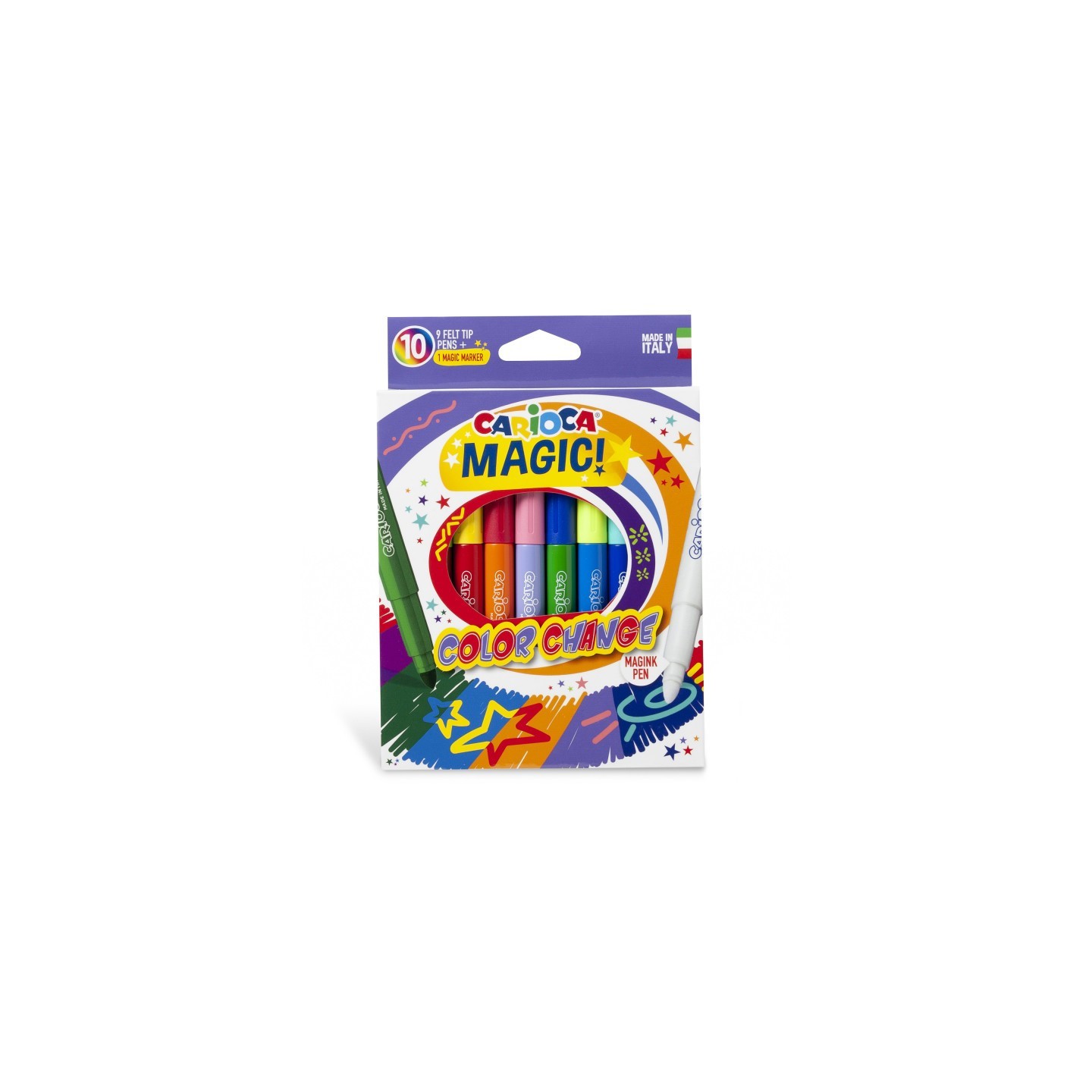 CARIOCA Magic Felt Tip Pens Color Change - 10 Pieces