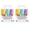 CARIOCA Minilight Pastel Washable Highlighters, 3 Per Pack, 2 Packs