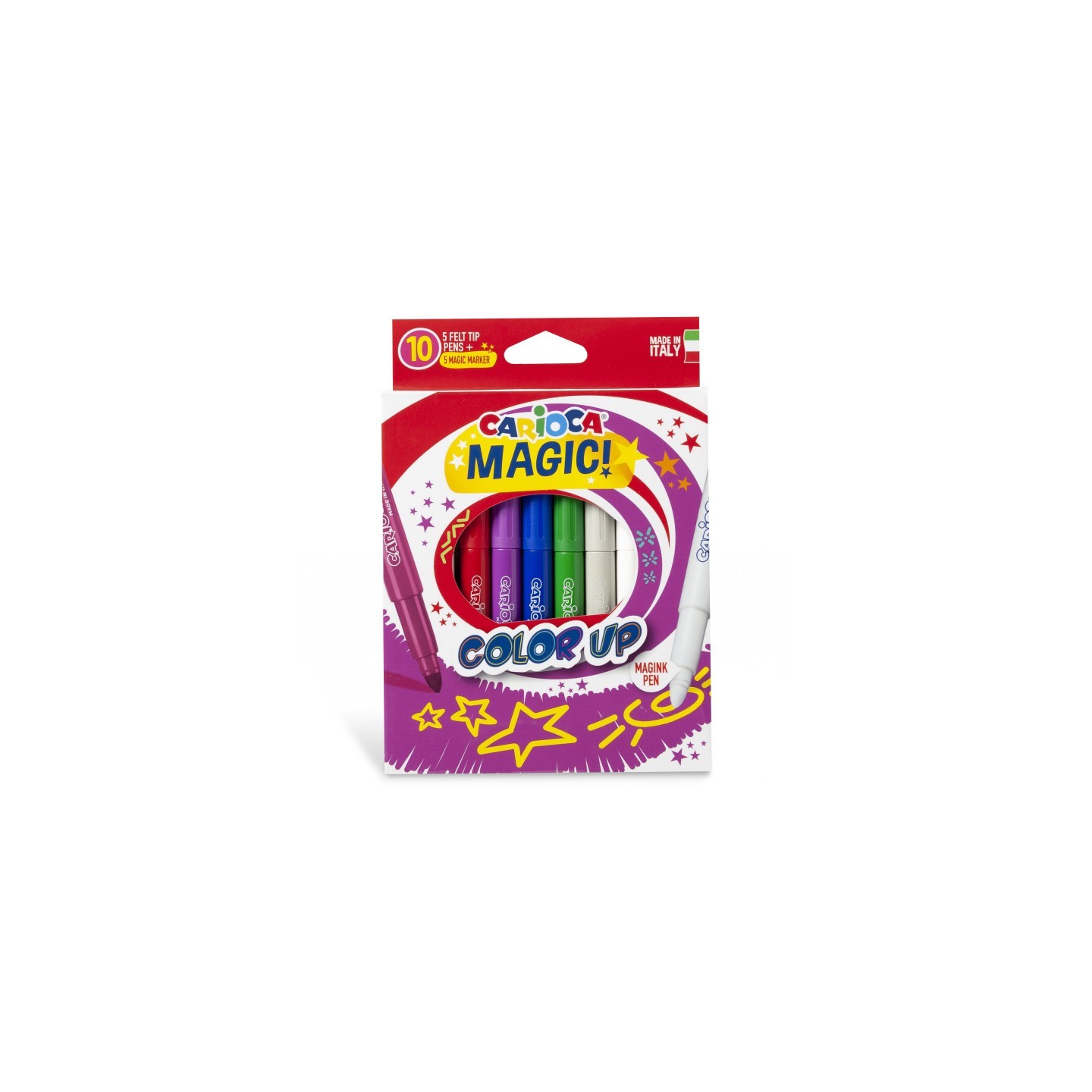 CARIOCA Magic Color Up Felt Tip Pens - 10 Pieces