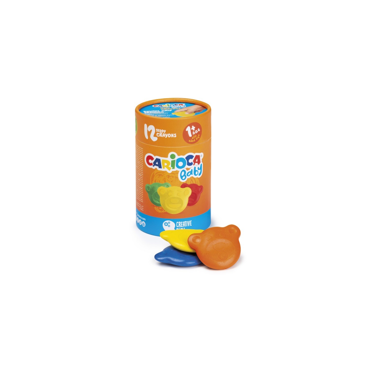 CARIOCA BABY Teddy Crayons - 12 Pieces